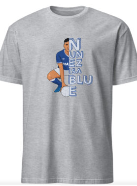 Nunez is a blue tshirt